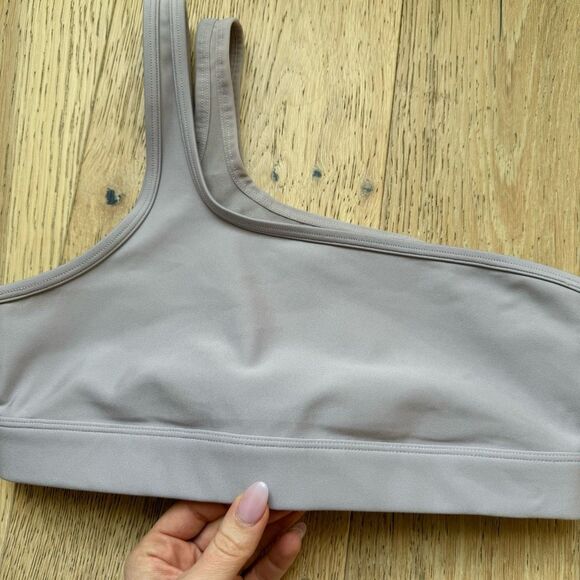Alo Yoga Airlift Excite One Shoulder Double Strap Sport Bra Dusk Purple Size XS - Picture 3 of 10